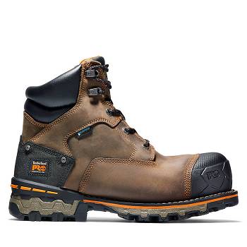 Timberland PRO Boondock 6" Comp Toe - Hnede Nepremokave Topanky Panske, TB0254S